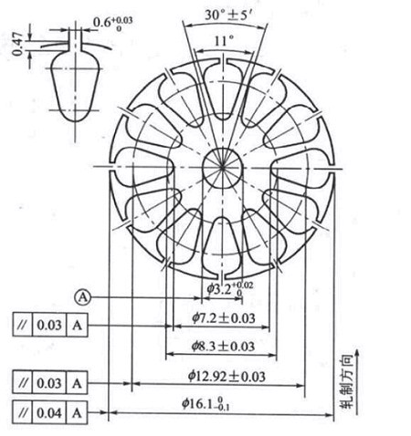 沖壓模具-電機轉(zhuǎn)子圖-五金沖壓件加工廠