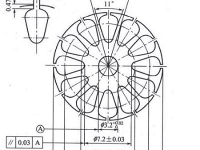 云浮五金沖壓件加工廠的沖壓模具轉子設計參數圖
